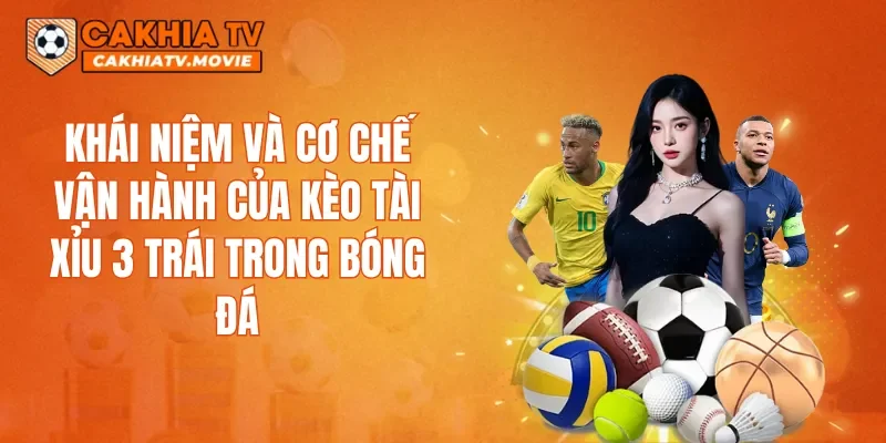 Khái niệm và cơ chế vận hành của kèo tài xỉu 3 trái trong bóng đá
